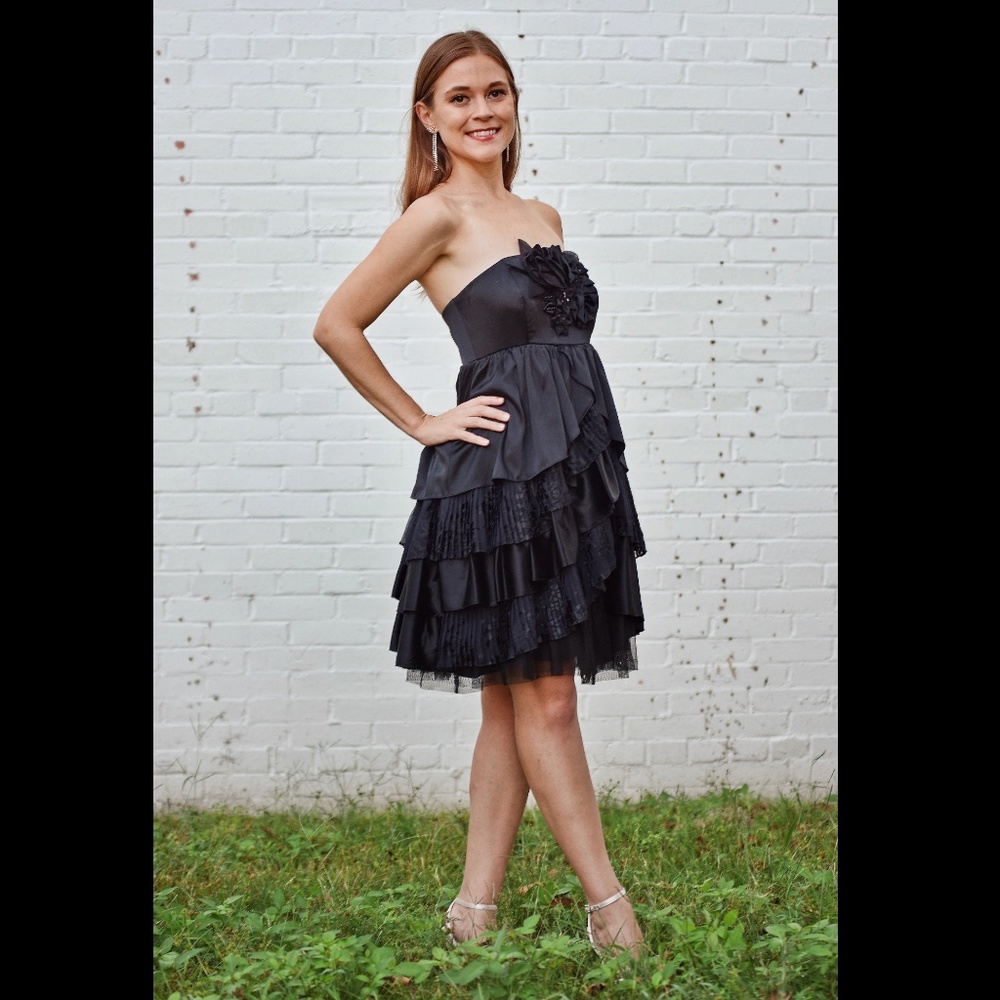 Strapless Betsey Baby Doll Cocktail Dress